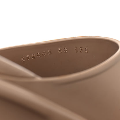 Gucci Soft Rubber Womens Interlocking G Platform 42mm Slide Sandals 38 Vintage Camel 7 of 9