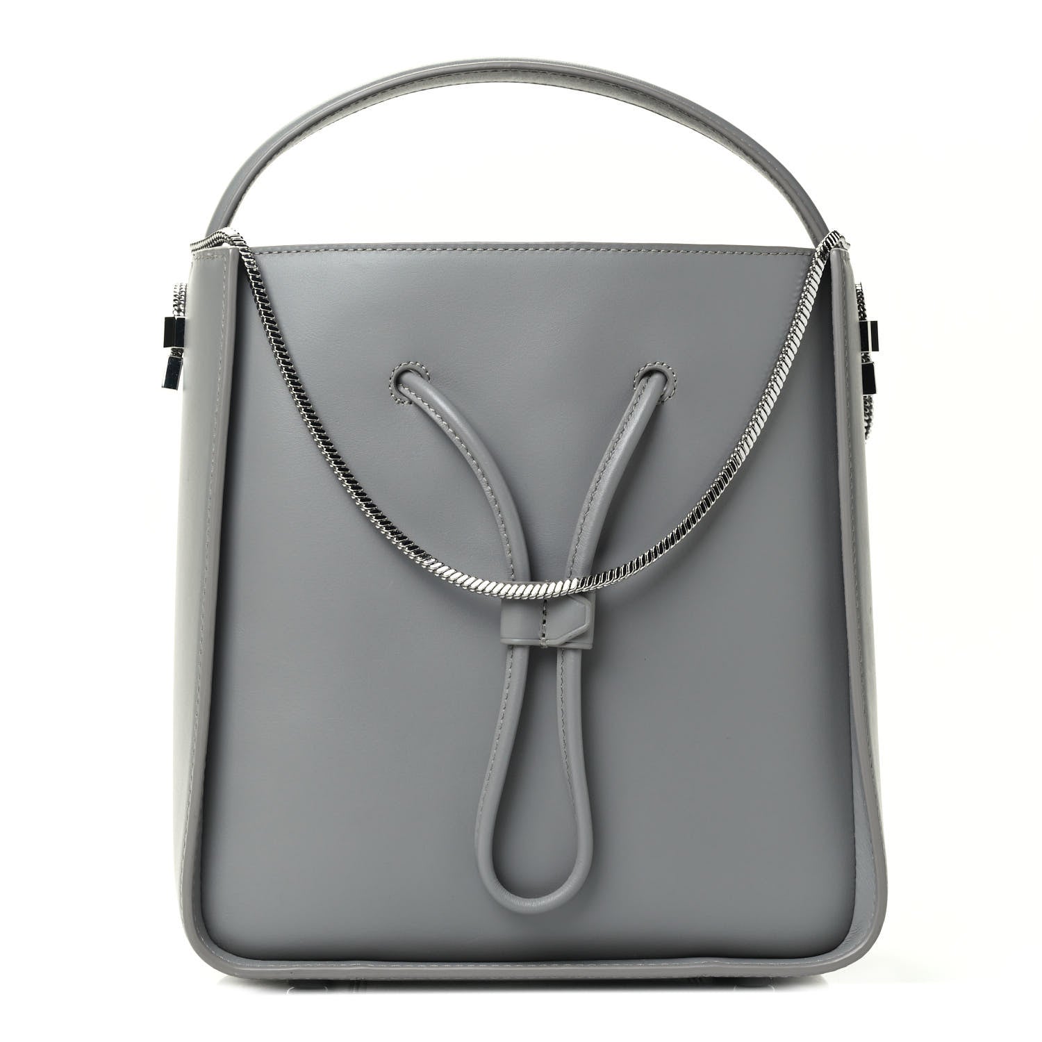 3.1 Phillip Lim Smooth Calfskin Small Soleil Bucket Bag Cement 1 of 5