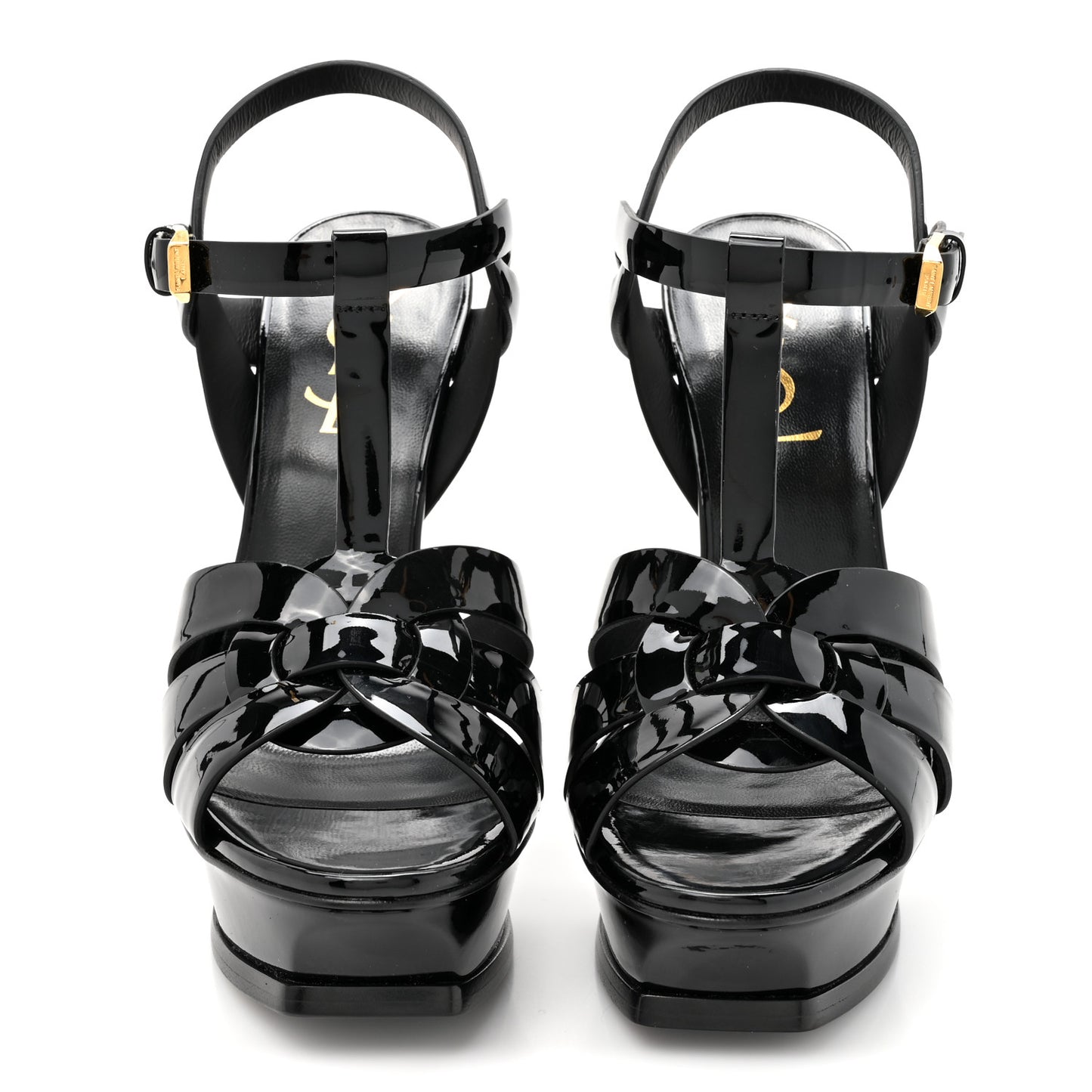 Patent Tribute 105 Platform Sandals 35.5 Black