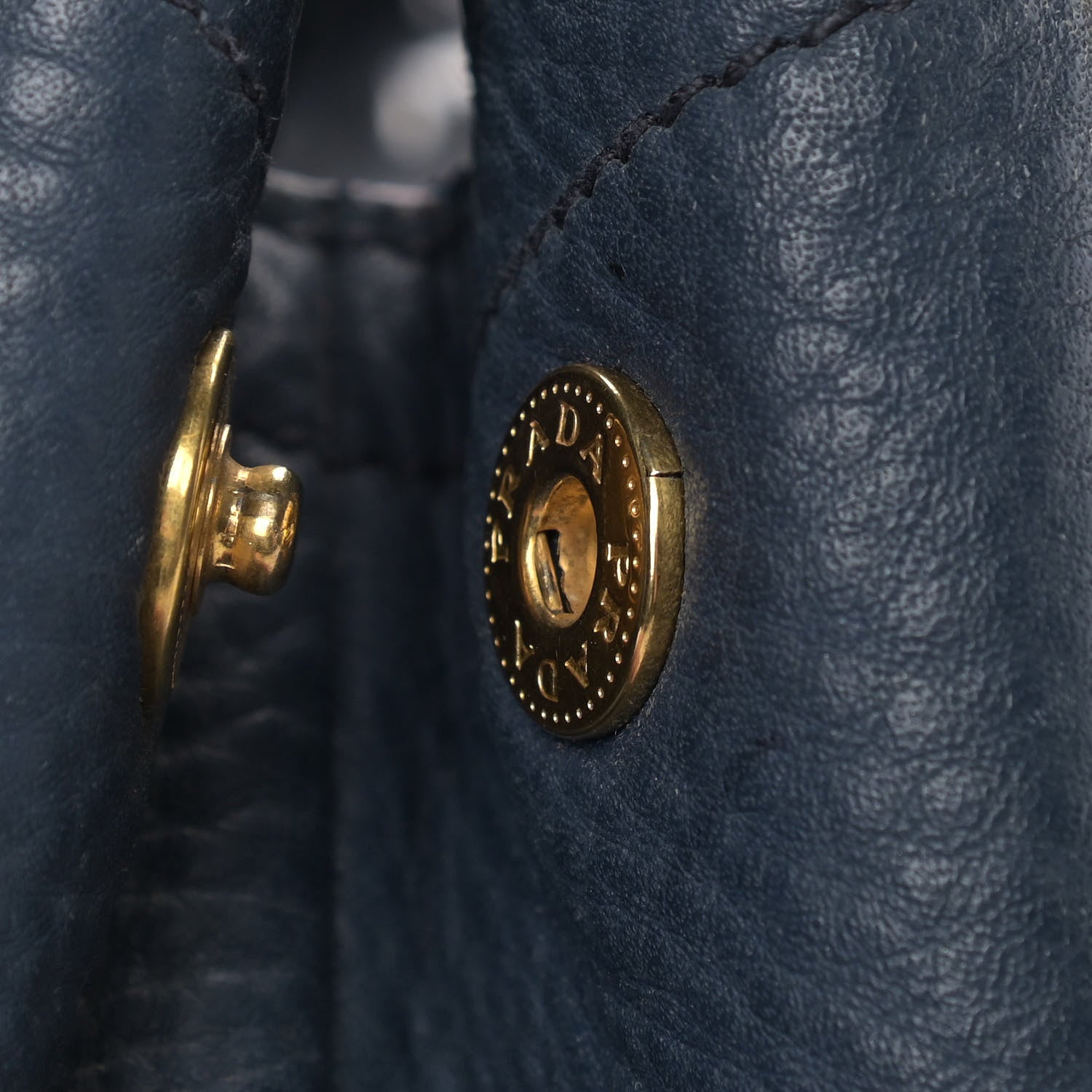 Prada Vitello Daino Shoulder Bag Bluette 22 of 23