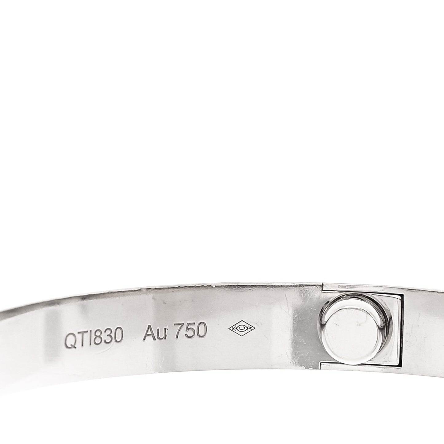 18K White Gold LOVE Bracelet 18