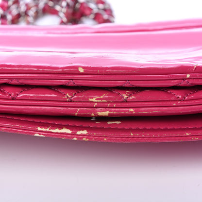 Chanel Glazed Calfskin Small Lipstick Flap Bag Fuchsia 18 of 20