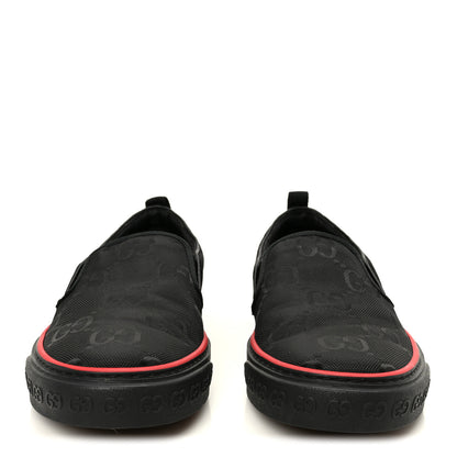 Gucci GG Nylon Mens 1977 Tennis Slip On Sneakers 8.5 Black 3 of 8