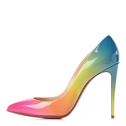 Christian Louboutin Patent Sunrise Pigalle Follies 100 Pumps 39.5 Multicolor 1 of 10