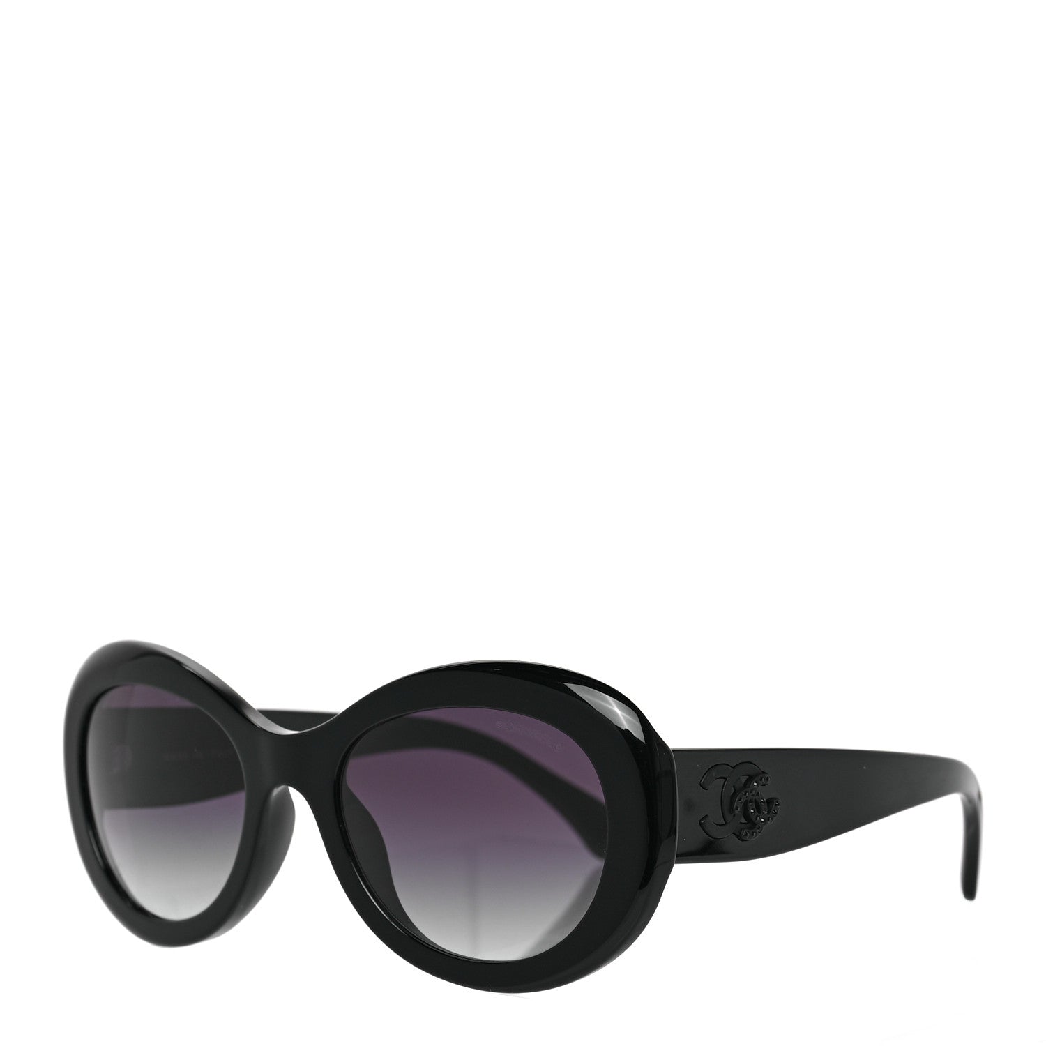 Chanel Acetate Polarized Oval CC Sunglasses 5469-B-A 1 of 7