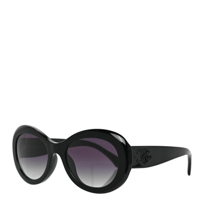 Chanel Acetate Polarized Oval CC Sunglasses 5469-B-A 1 of 7