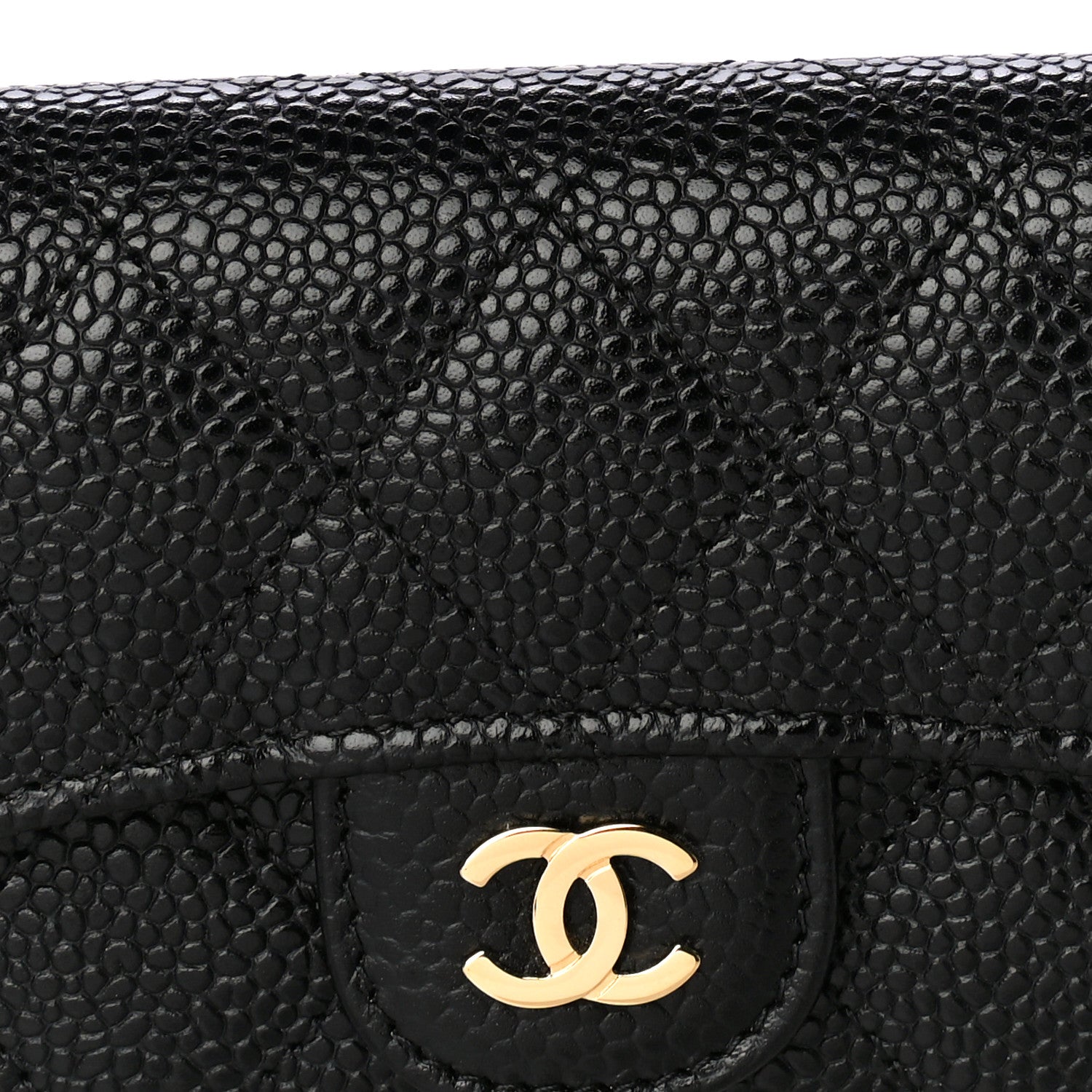 Chanel Caviar Quilted Flap Card Holder Black 9 of 12