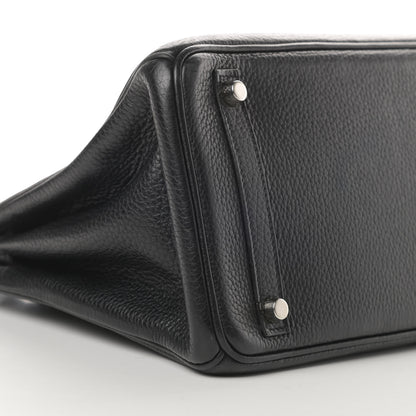 Hermes Taurillon Clemence Birkin 30 Black 9 of 15