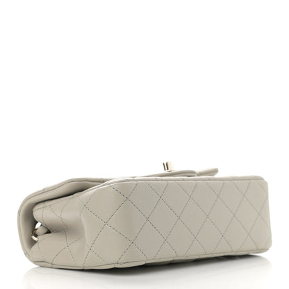 Chanel Lambskin Quilted Mini Rectangular Flap Grey 4 of 10