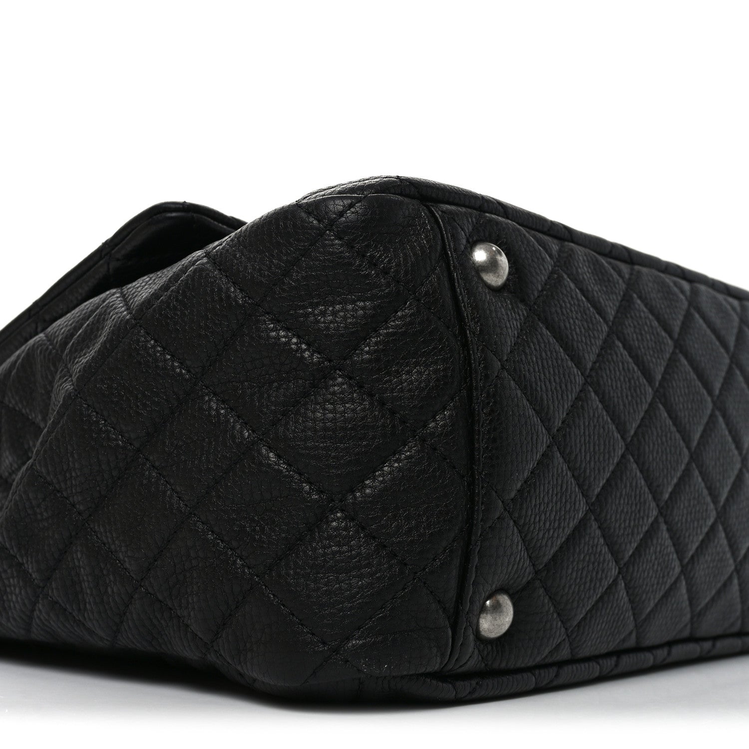 Chanel Grained Calfskin Quilted XXL Travel Flap Bag Black 1904558