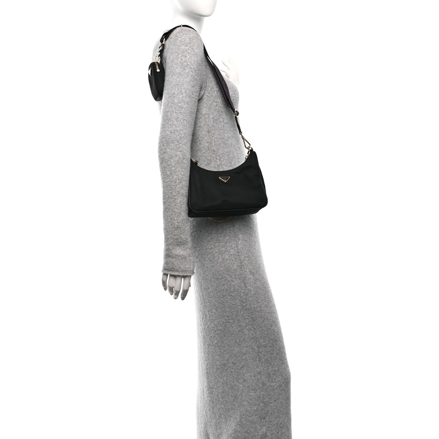 Nylon Re-Edition 2005 Shoulder Bag Black