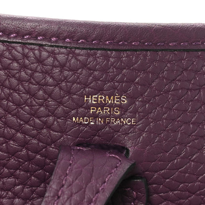 Hermes Taurillon Clemence Amazone Evelyne TPM Anemone Rouge Grenat 7 of 10