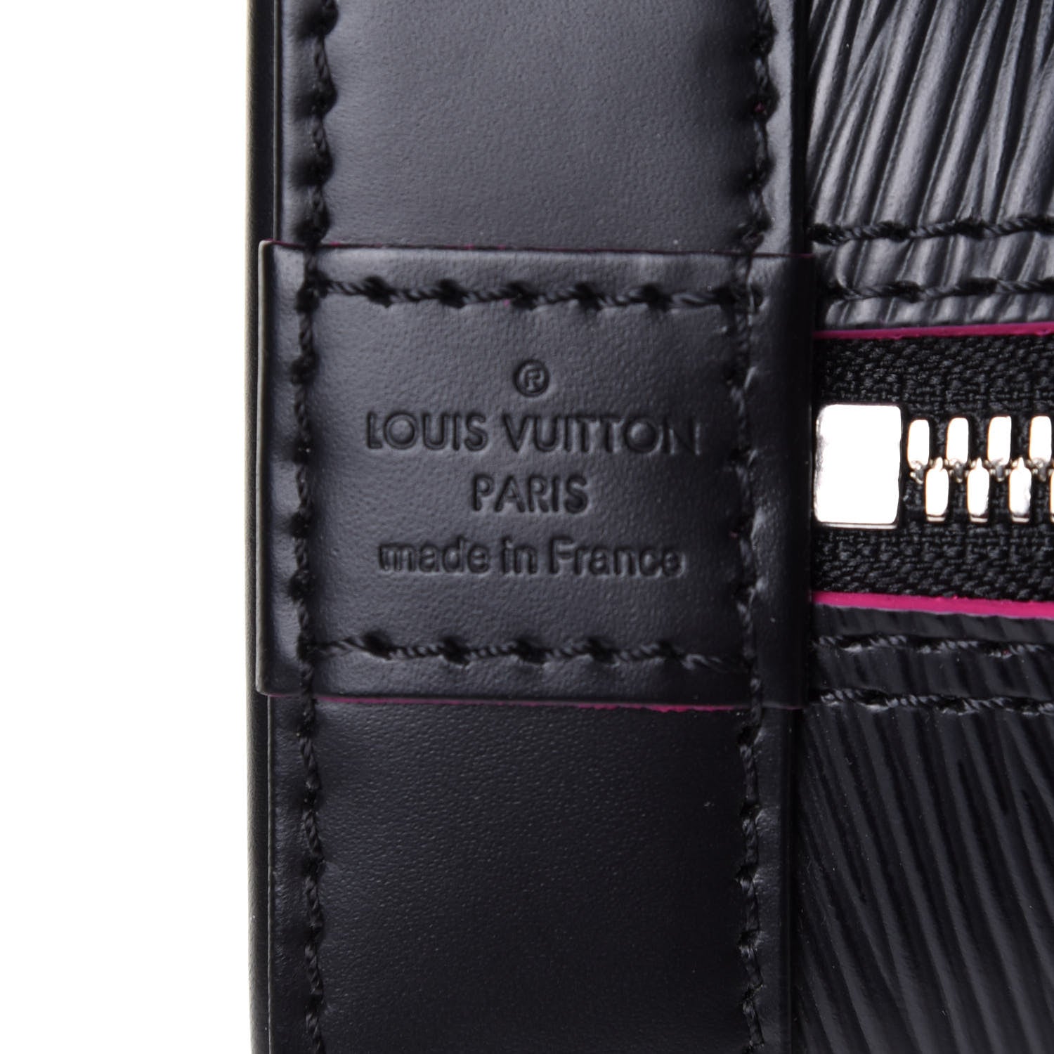 Louis Vuitton Epi Alma BB Black Hot Pink 6 of 11