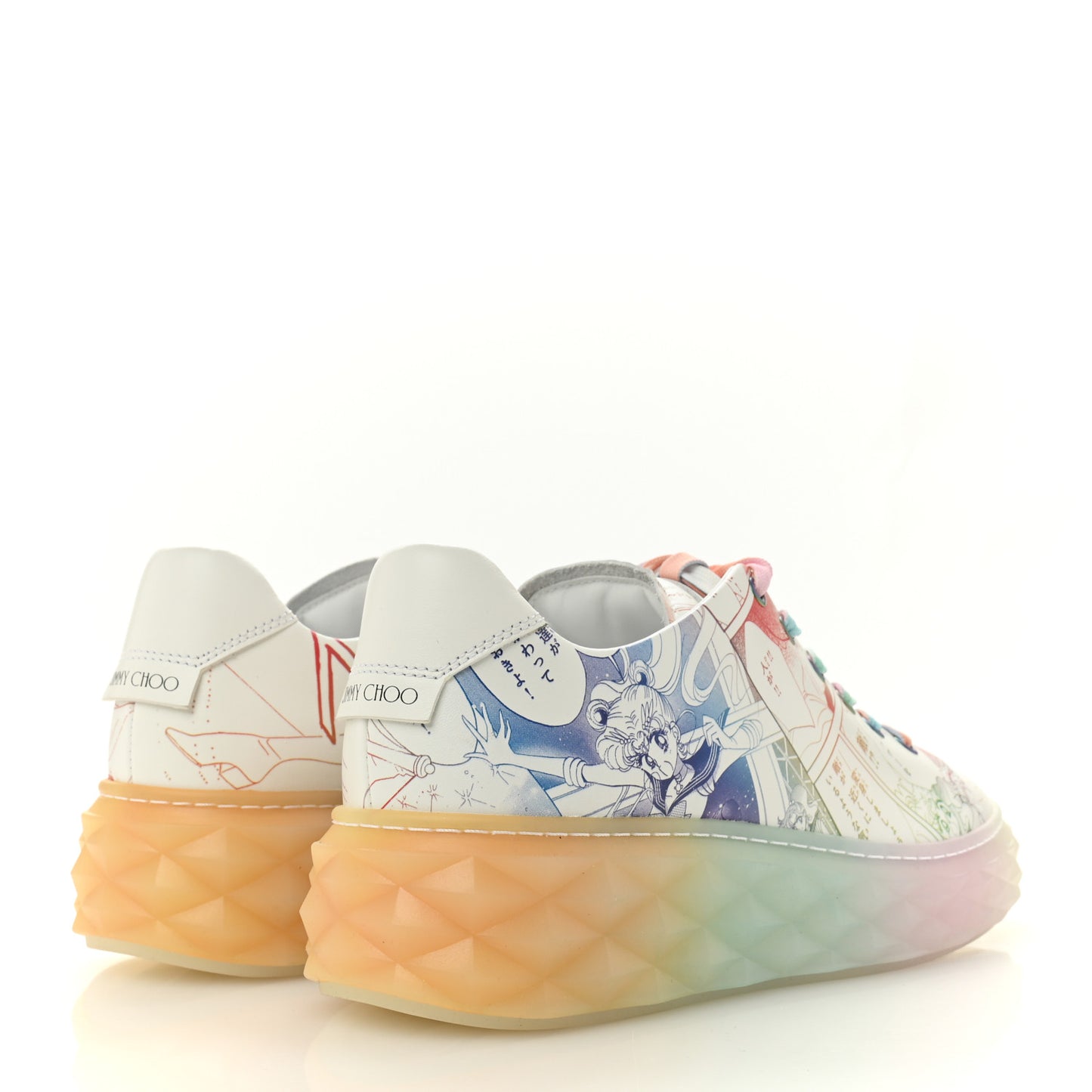 x SAILOR MOON Nappa Womens Diamond Light Maxi Sneakers 39 Multicolor White