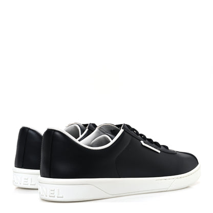 Chanel Calfskin CC Womens Sneakers 40.5 Black 5 of 10