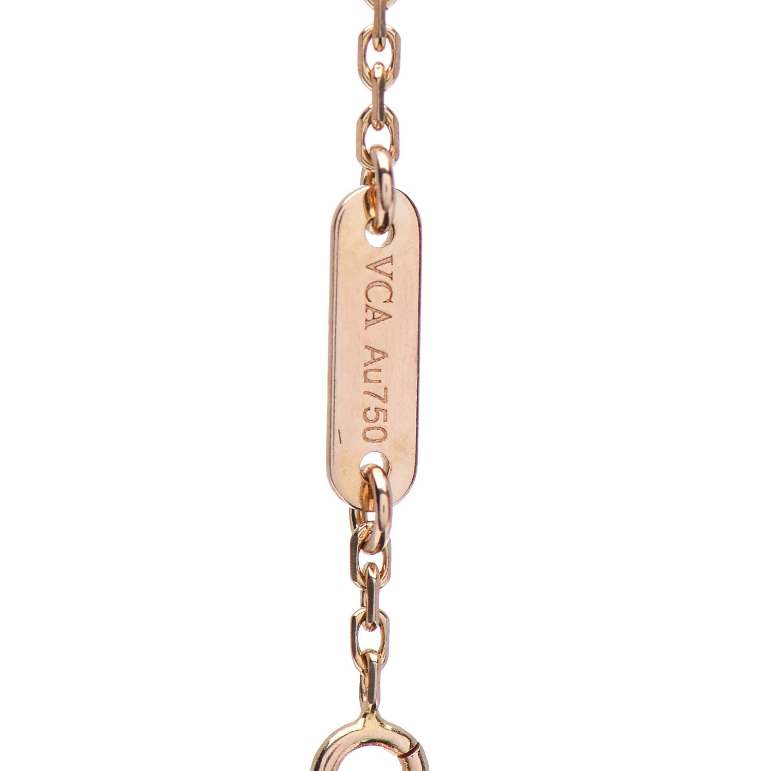 Van Cleef & Arpels 18K Rose Gold Carnelian Sweet Alhambra Heart Bracelet 4 of 5