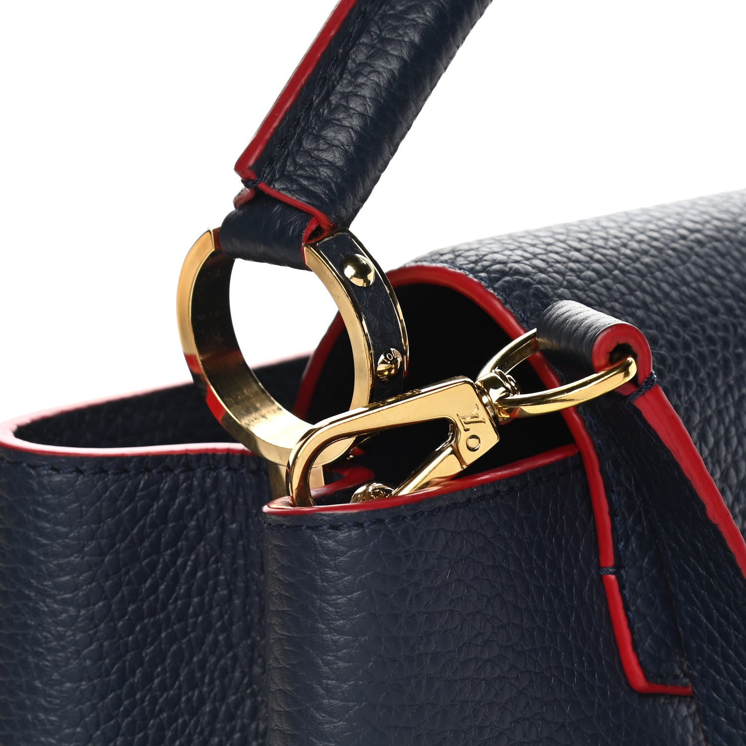 Louis Vuitton Taurillon Capucines BB Marine Rouge 7 of 12