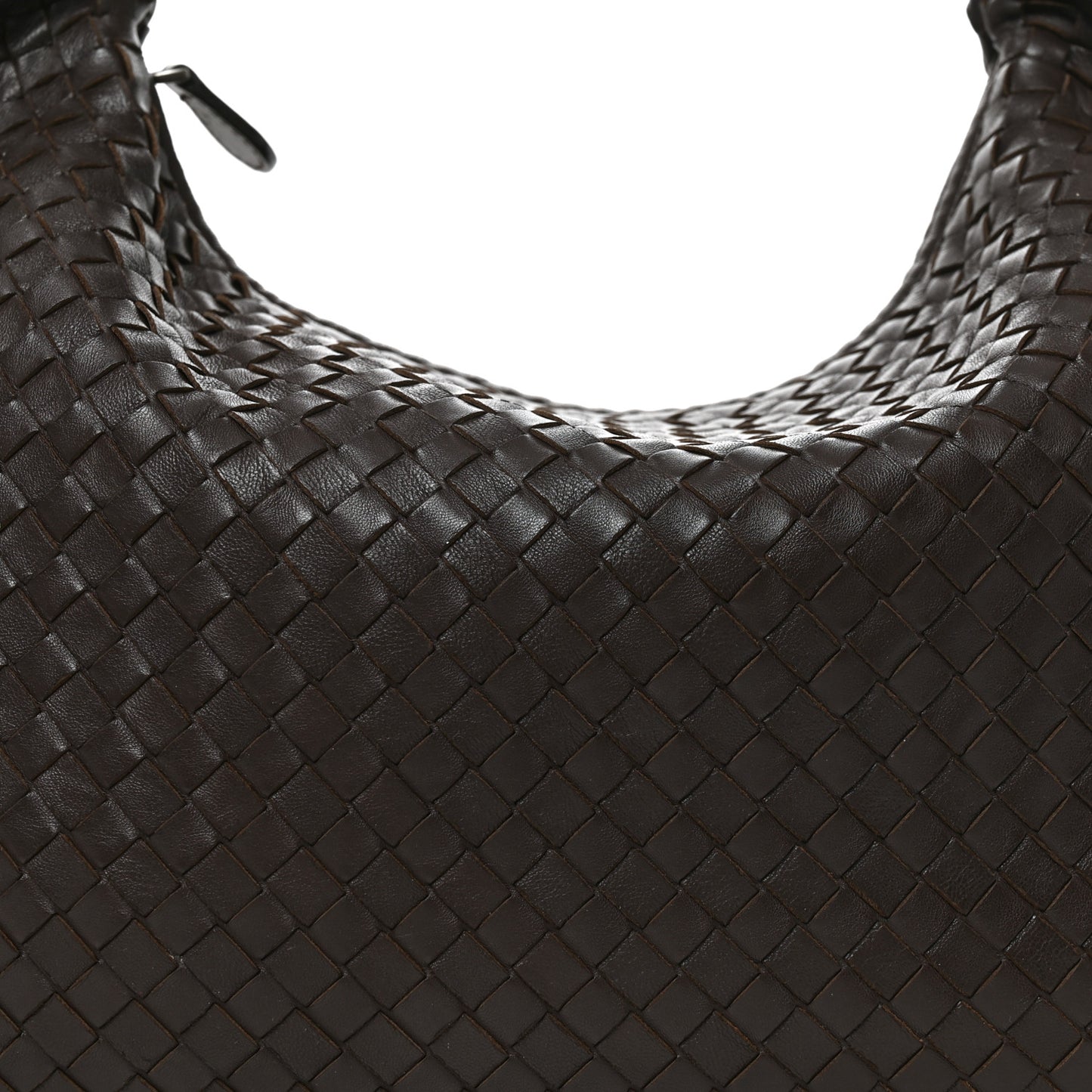 Nappa Intrecciato Medium Veneta Hobo Ebano