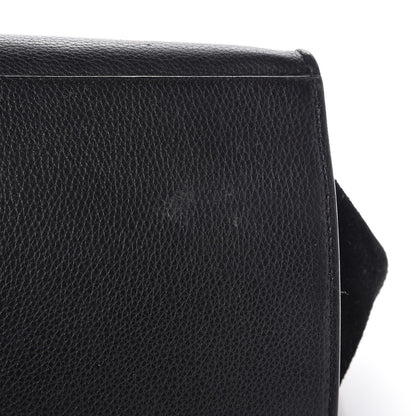 Celine Drummed Calfskin Suede Medium Trapeze Black 9 of 12