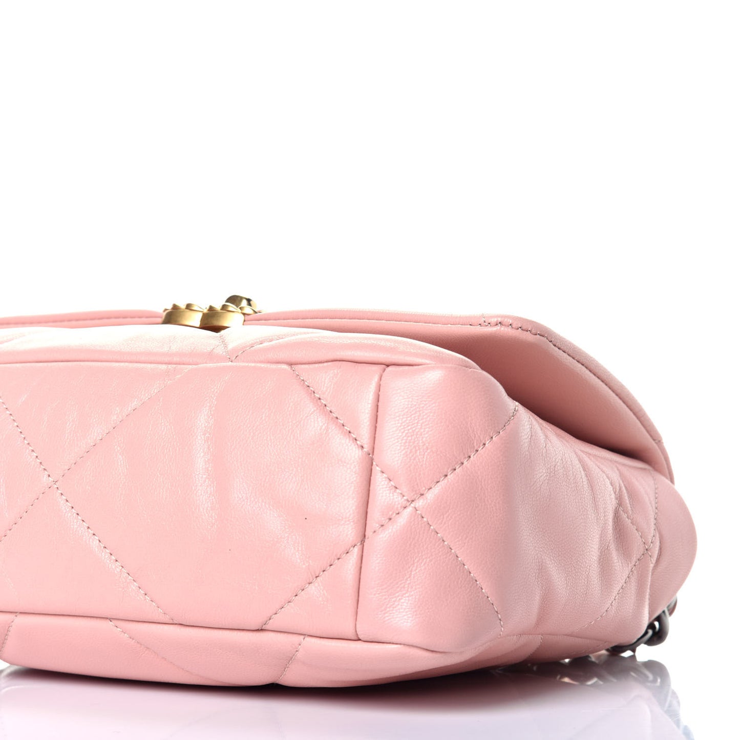 Lambskin Quilted Medium Chanel 19 Flap Light Pink