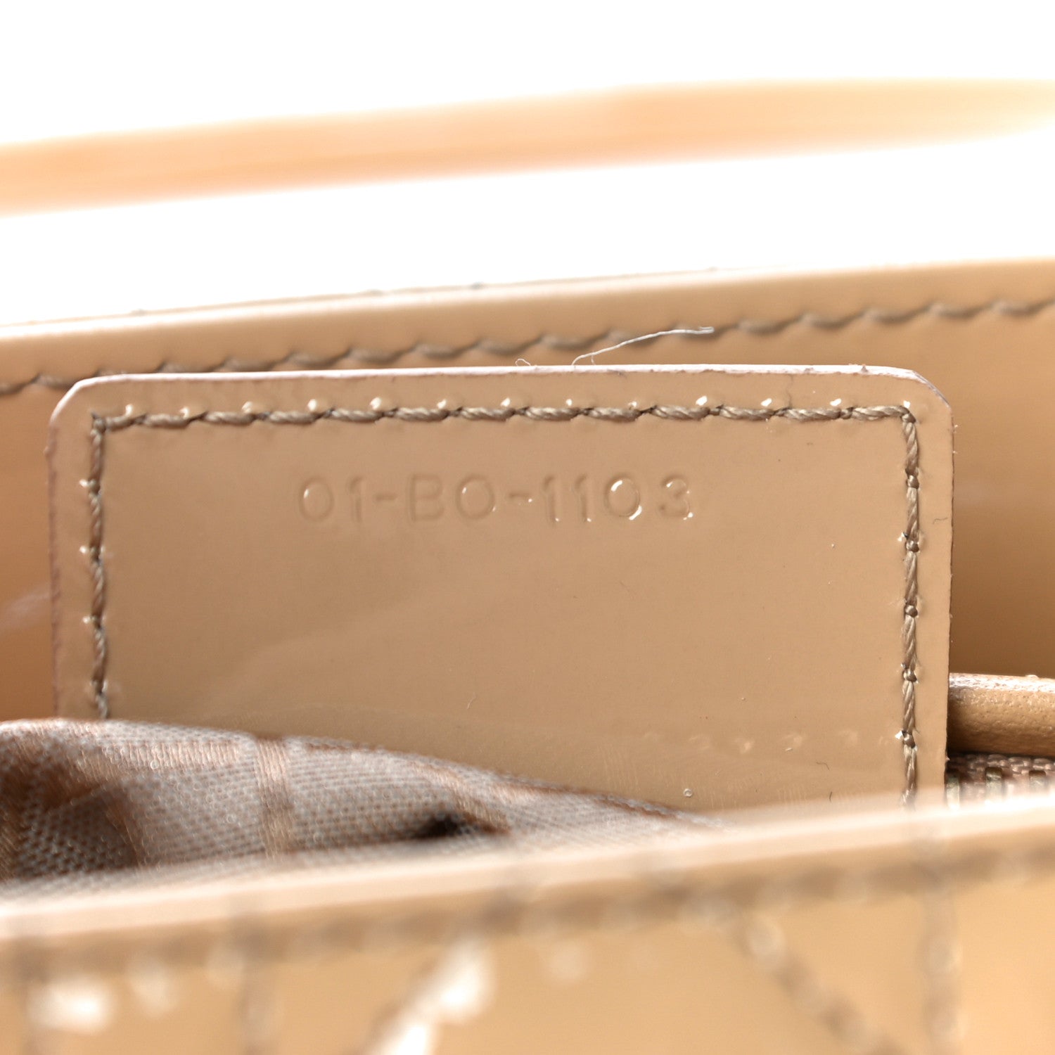 Christian Dior Patent Cannage Medium Lady Dior Beige 7 of 13