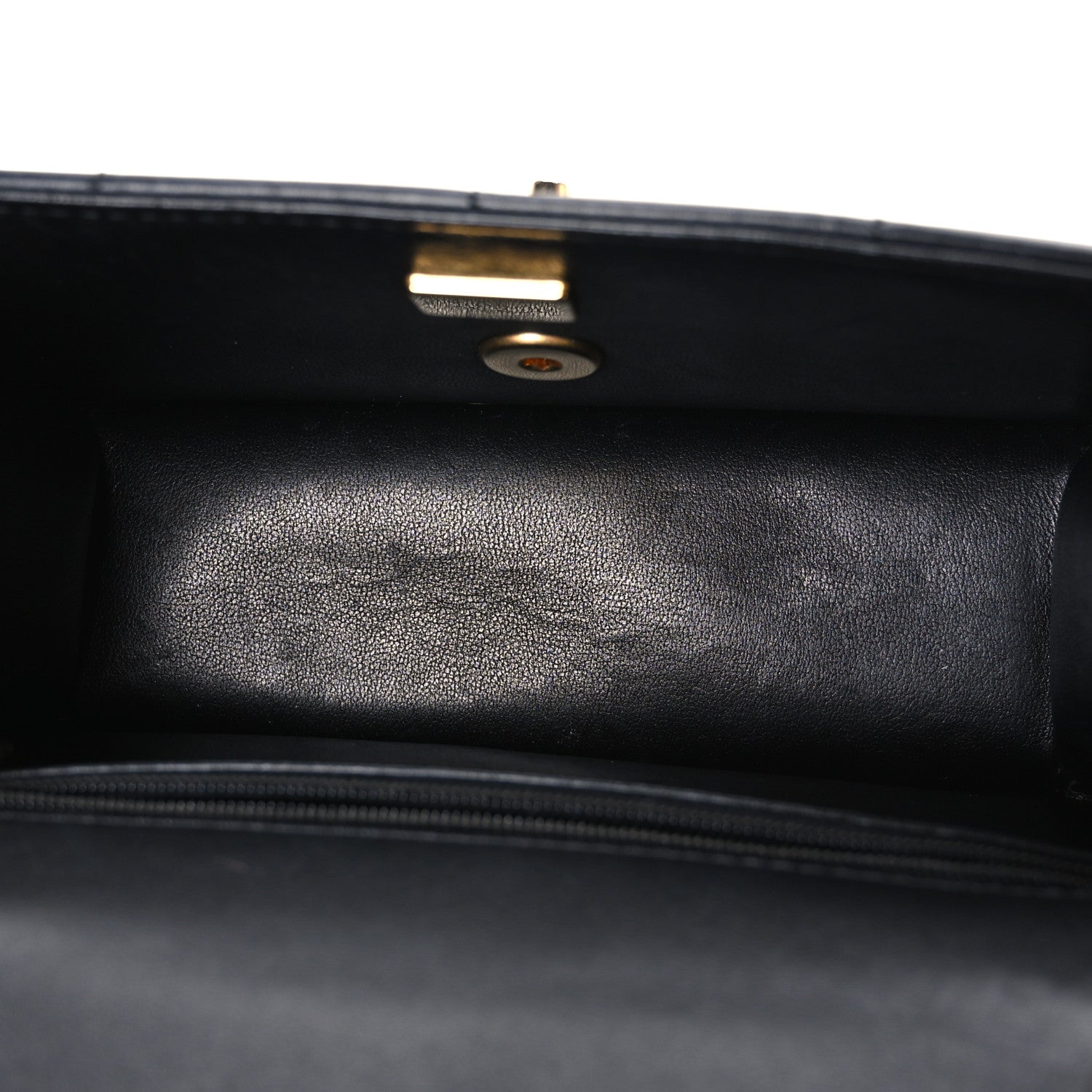 Chanel Lambskin Calfskin Mini Chocolate Bar Flap Bag Black 5 of 10