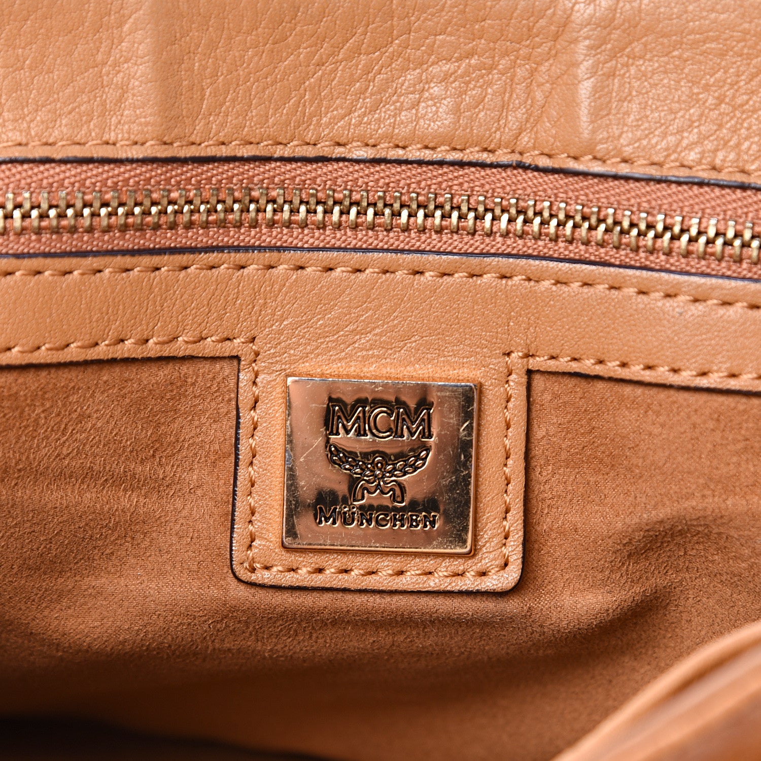 MCM Visetos Crossbody Flap Messenger Cognac 5 of 16