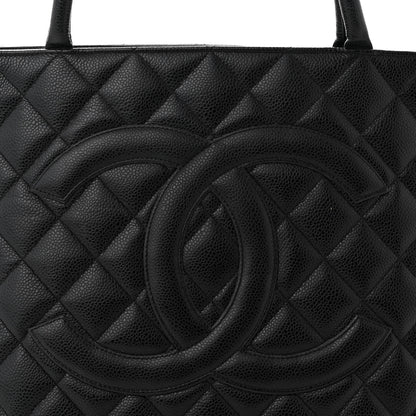 Chanel Caviar Quilted Medallion Tote Black 8 of 14