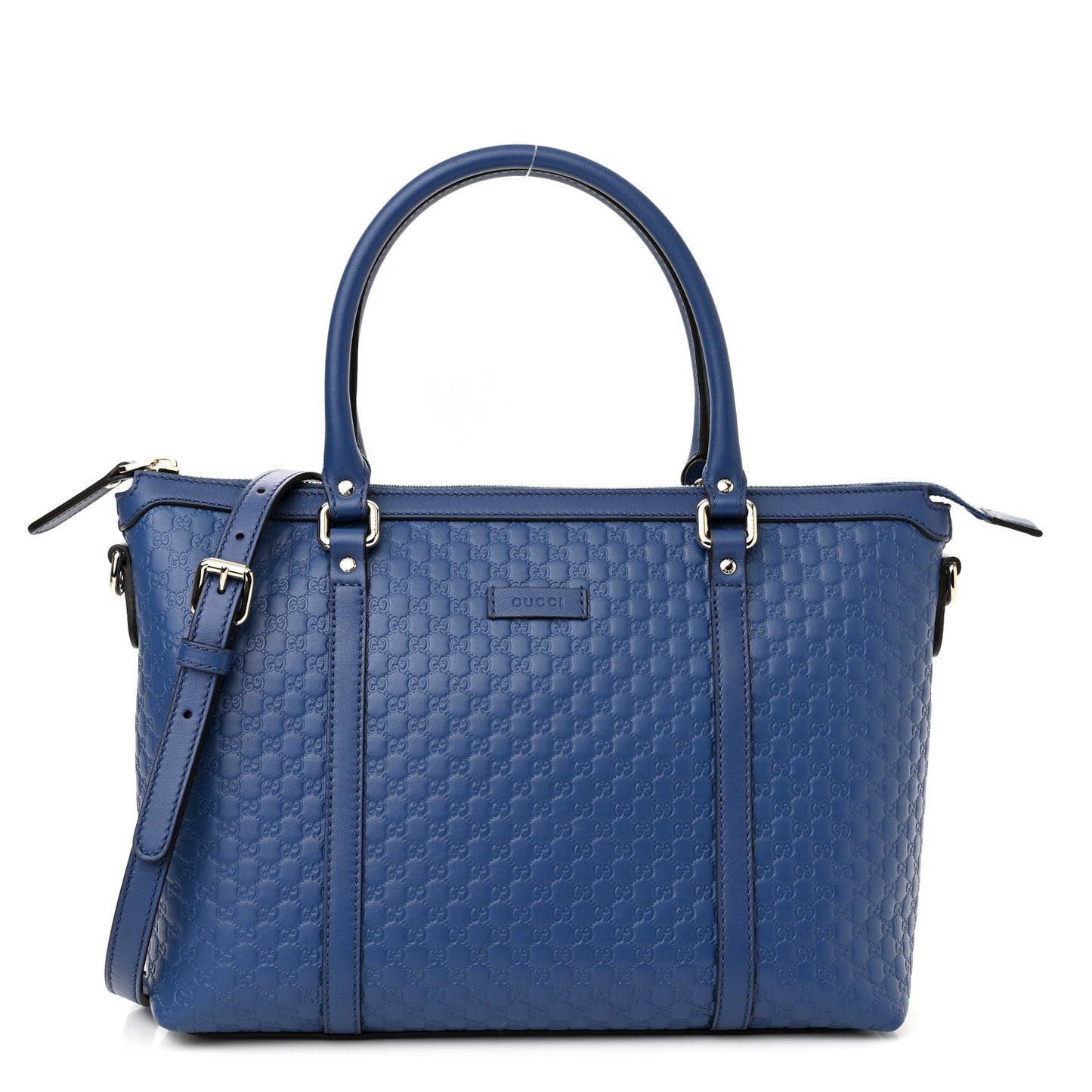 Soft Microguccissima Small Zippered Satchel Caspian