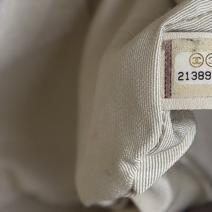 Chanel Washed Lambskin Quilted Chain Around Maxi Flap Taupe 7 of 11