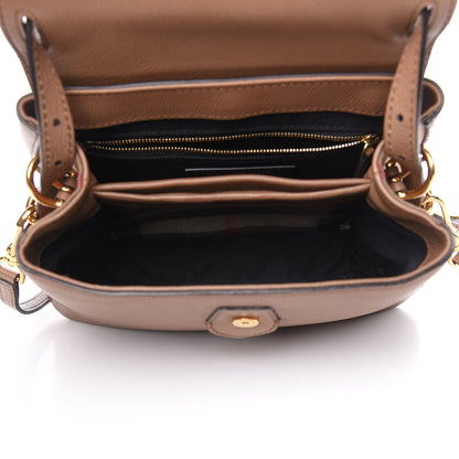 Burberry Derby Calfskin House Check Small Camberley Dark Sand 5 of 12