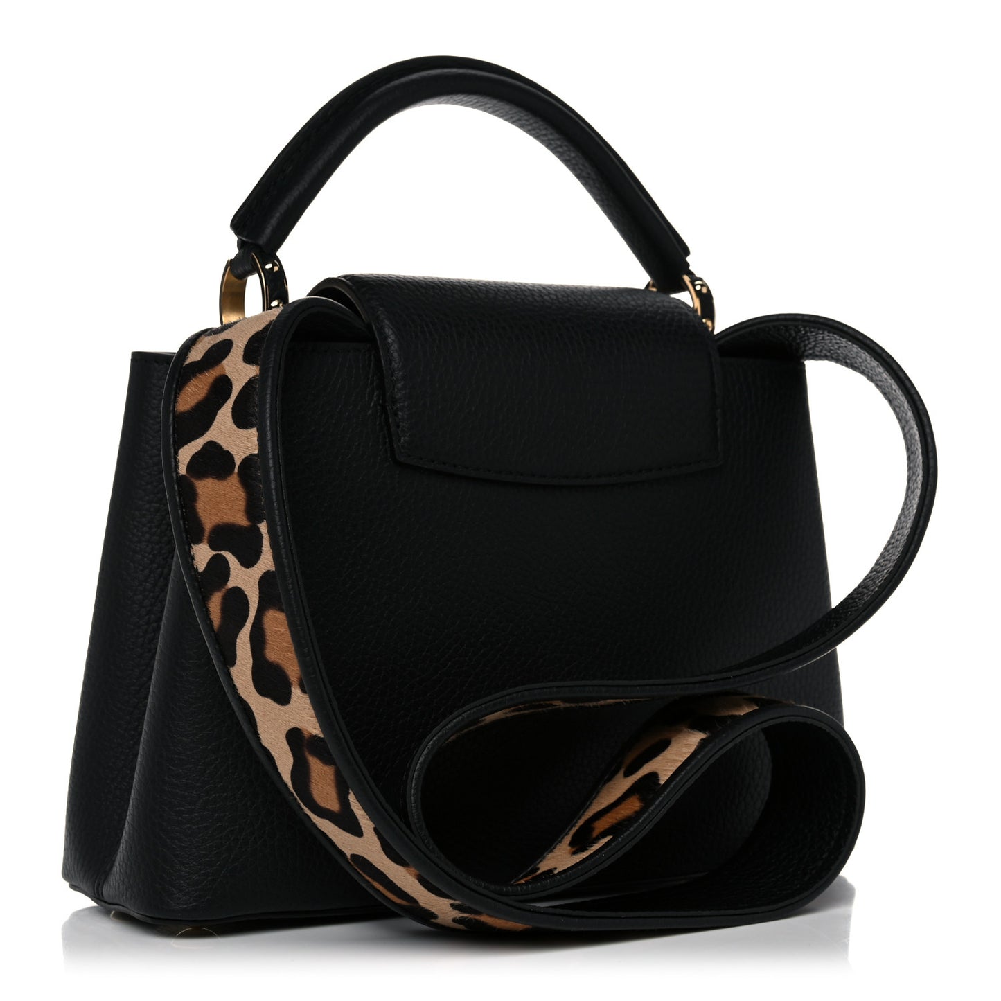 Taurillon Capucines Leopard BB Black
