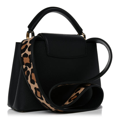Louis Vuitton Taurillon Capucines Leopard BB Black 3 of 9