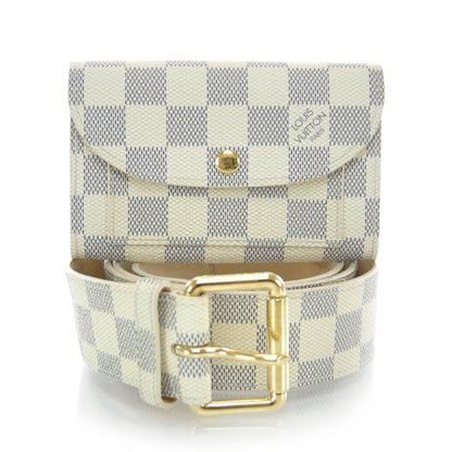 Louis Vuitton Damier Azur Pochette Solo Belt 100 40 1 of 6