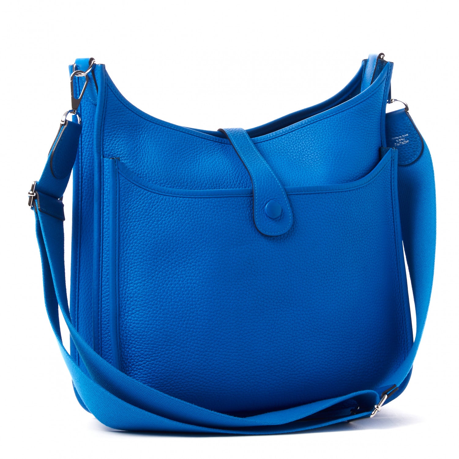 Hermes Taurillon Clemence Evelyne III GM Bleu Hydra 3 of 9