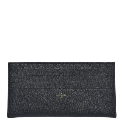 Louis Vuitton Calfskin Felicie Chain Wallet Card Holder Insert Black 1 of 6