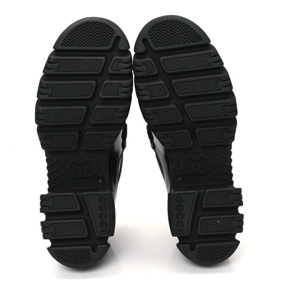 Gucci Magnum Calfskin Nappa Samoa Womens Horsebit Platform Chunky Lug Sole 40mm Loafers 41 Black 6 of 11