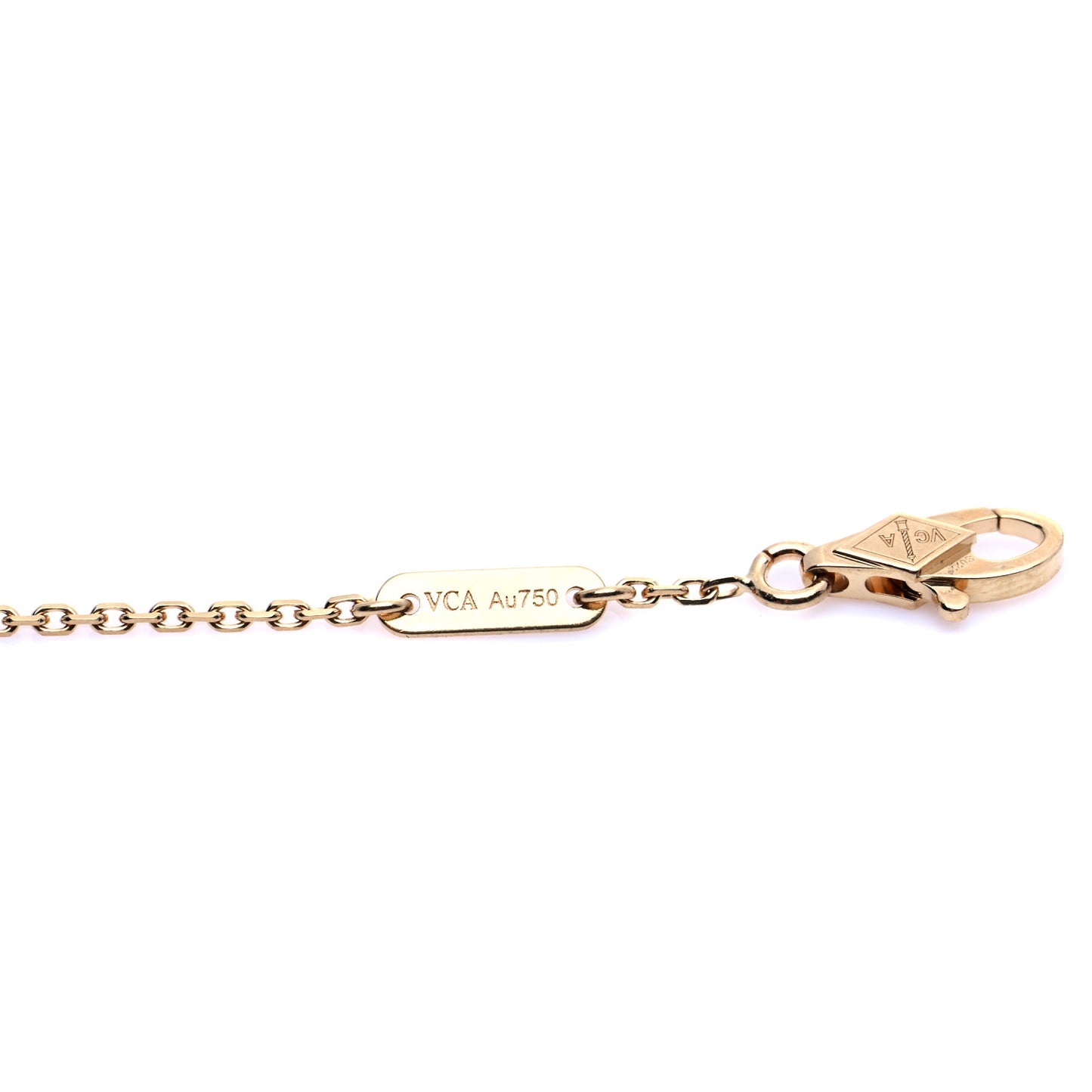 18K Yellow Gold Mother of Pearl Sweet Alhambra Bracelet