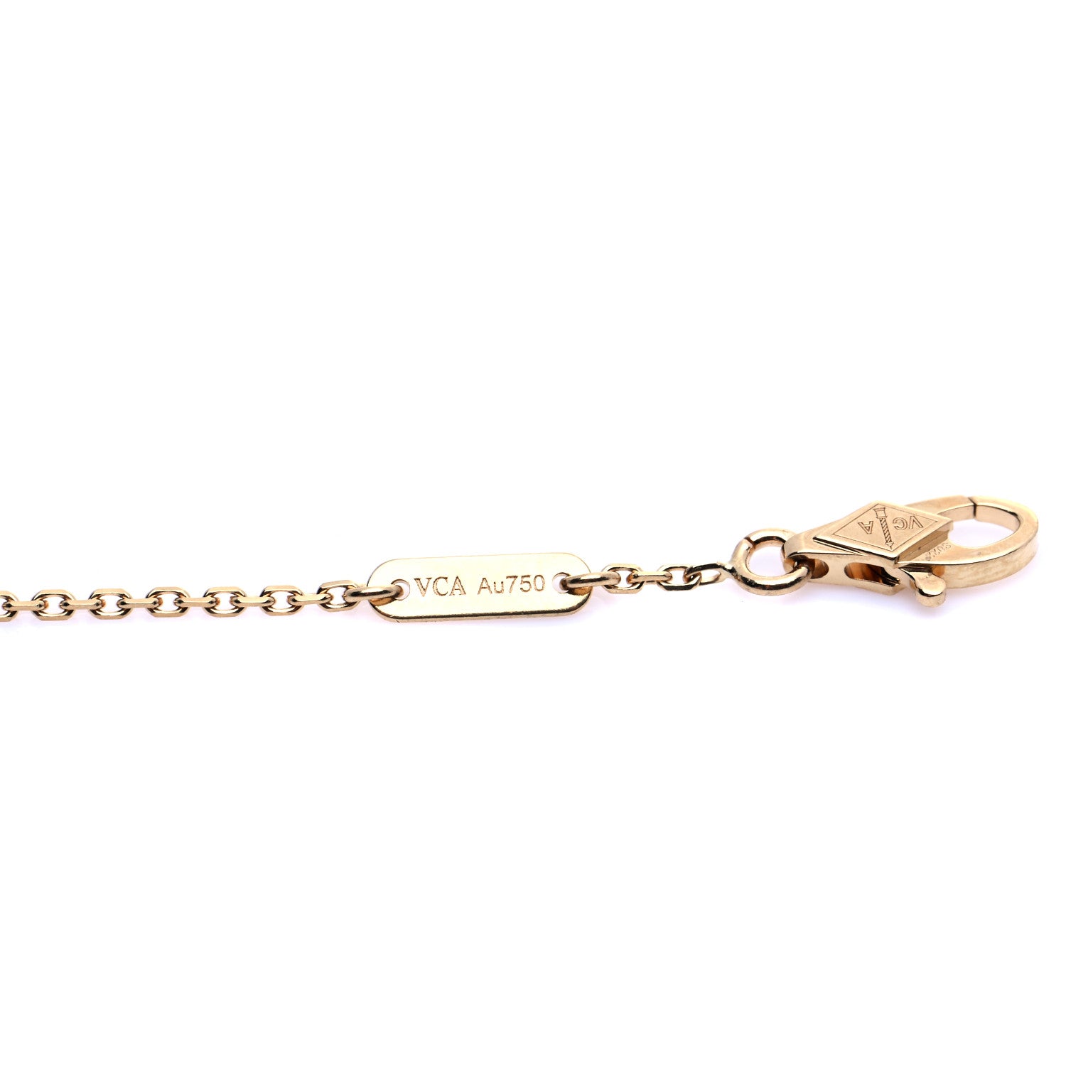 Van Cleef & Arpels 18K Yellow Gold Mother of Pearl Sweet Alhambra Bracelet 5 of 10