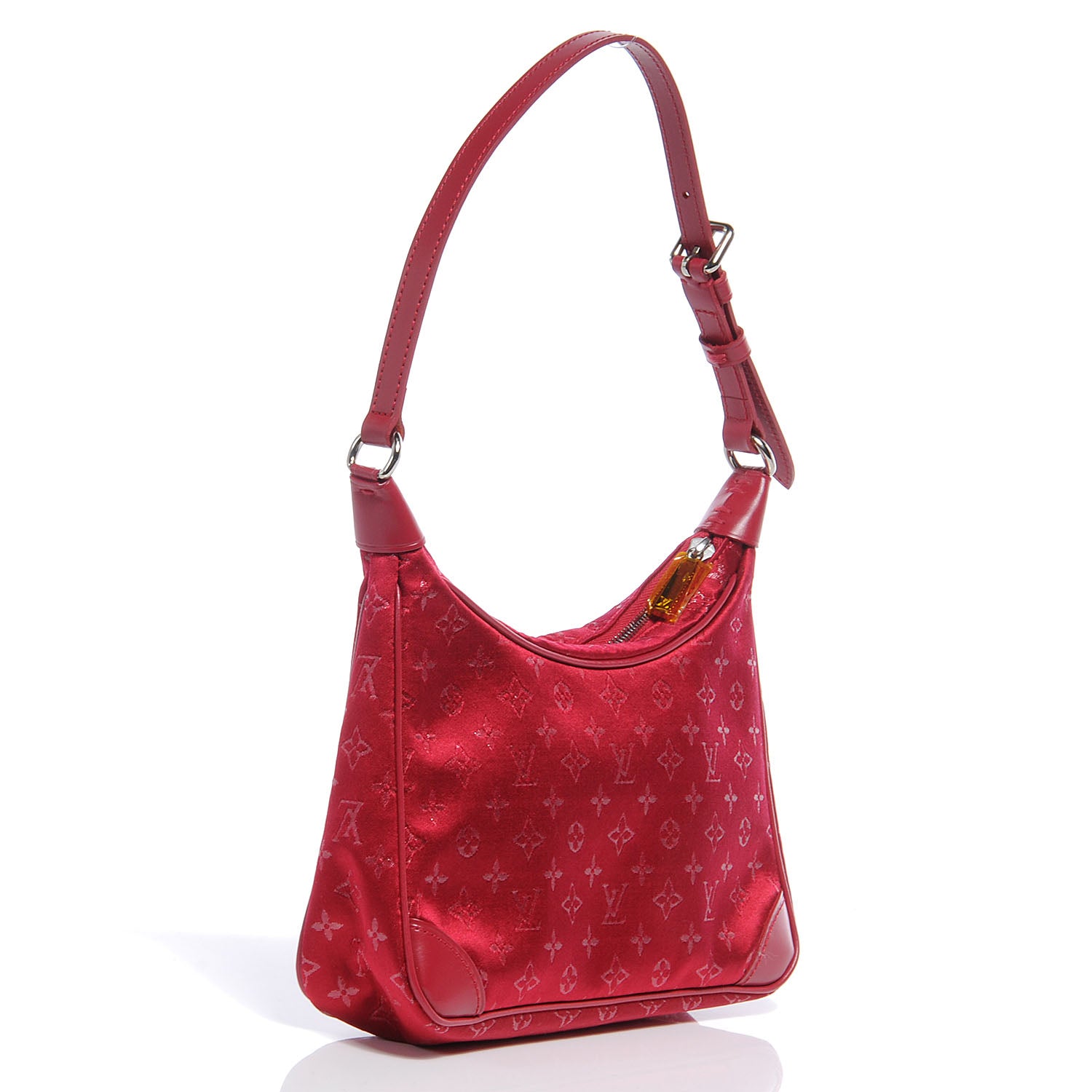 Louis Vuitton Satin Little Boulogne Red 3 of 7