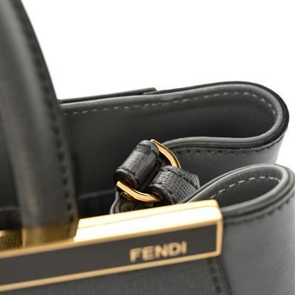 Fendi Vitello Elite Petite 2Jours Tote Grigio Grigio Chiaro 12 of 12