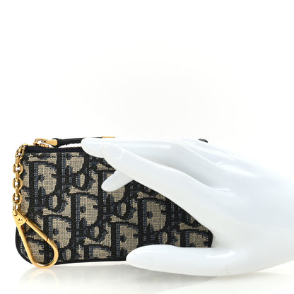 Christian Dior Oblique Key Case Blue 2 of 6