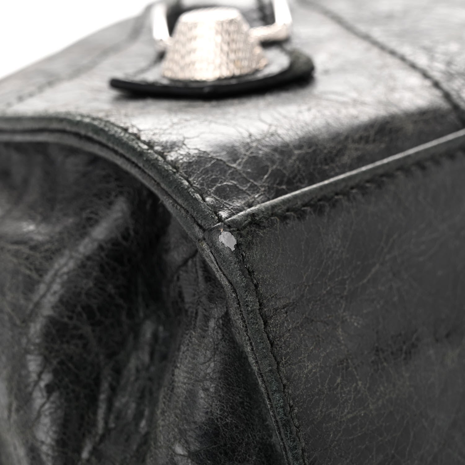 Balenciaga Agneau Giant 21 Silver Hardware Folder Black 17 of 40