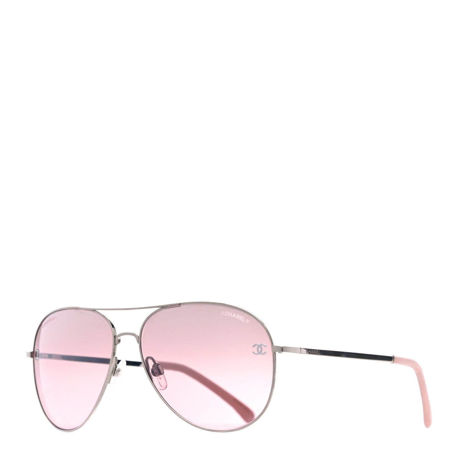 Chanel CC Aviator Sunglasses 4189-T-Q Pink 1 of 9