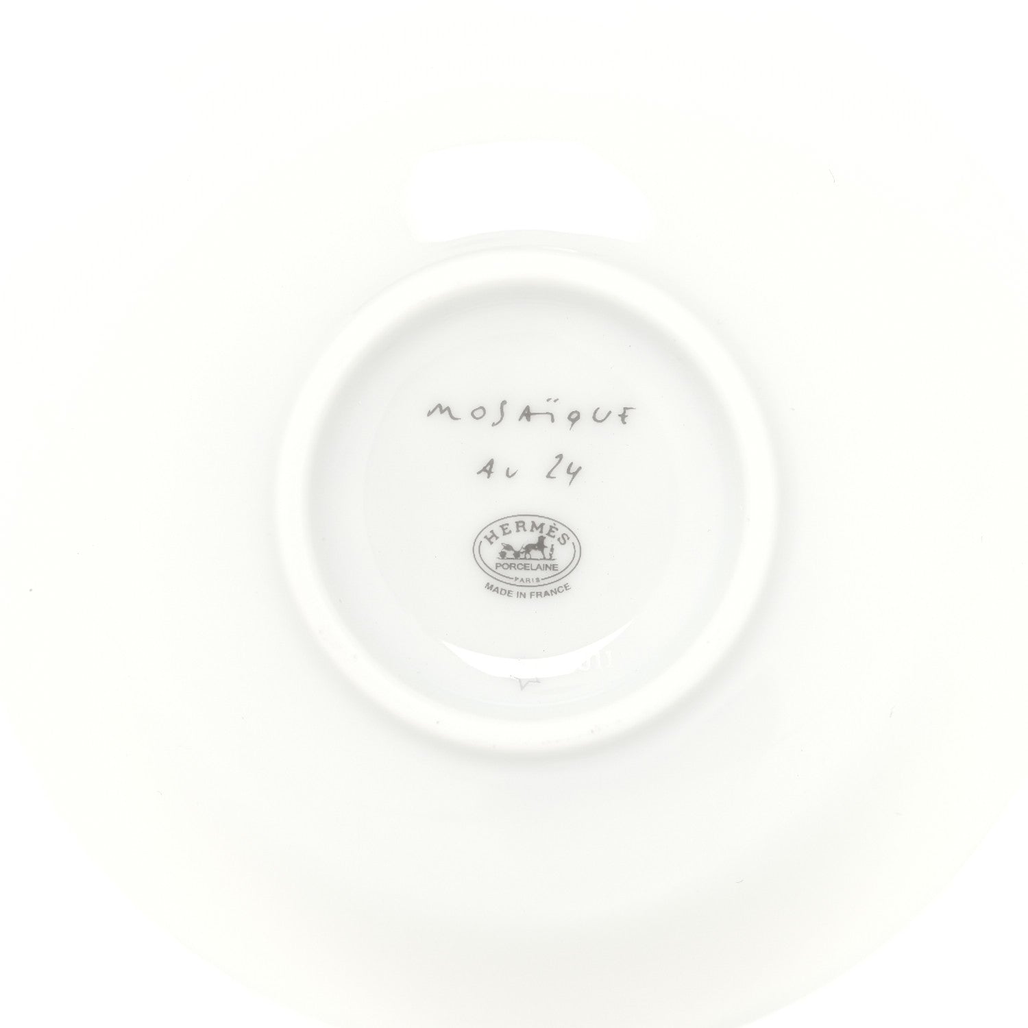 Hermes Porcelain Mosaique au 24 Soy Dish Platine 5 of 6