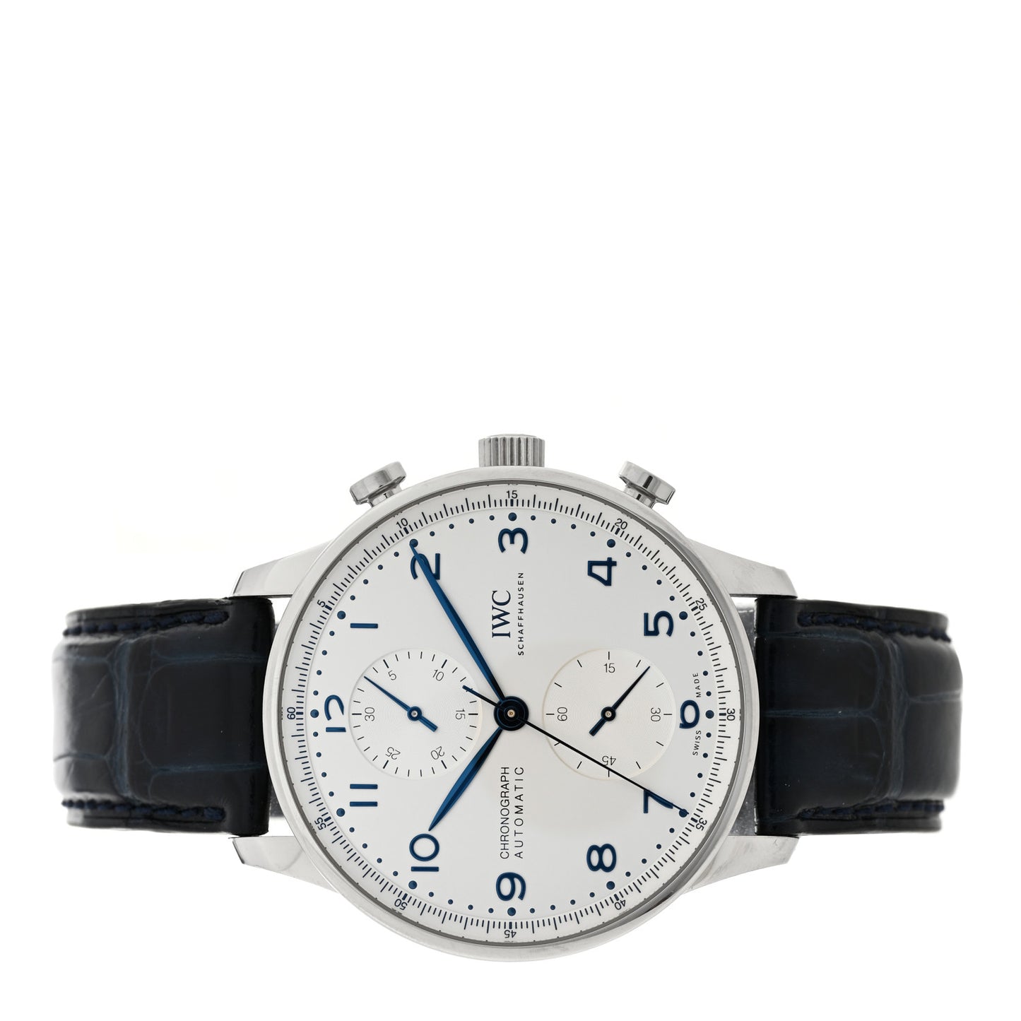 Stainless Steel Alligator 41mm Portuguese Chronograph Automatic Watch IW371605