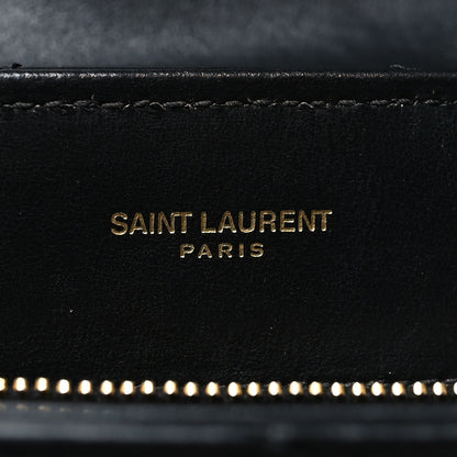 Saint Laurent Calfskin Y Quilted Monogram Medium Loulou Chain Satchel Black 7 of 13