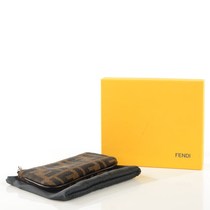 Fendi Zucca Coin Pouch Key Case Tobacco 4 of 7