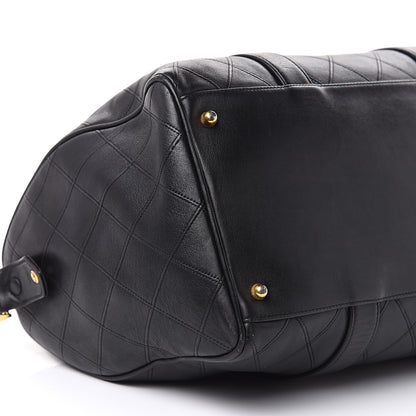 Chanel Calfskin Stitched CC Boston Black 8 of 13