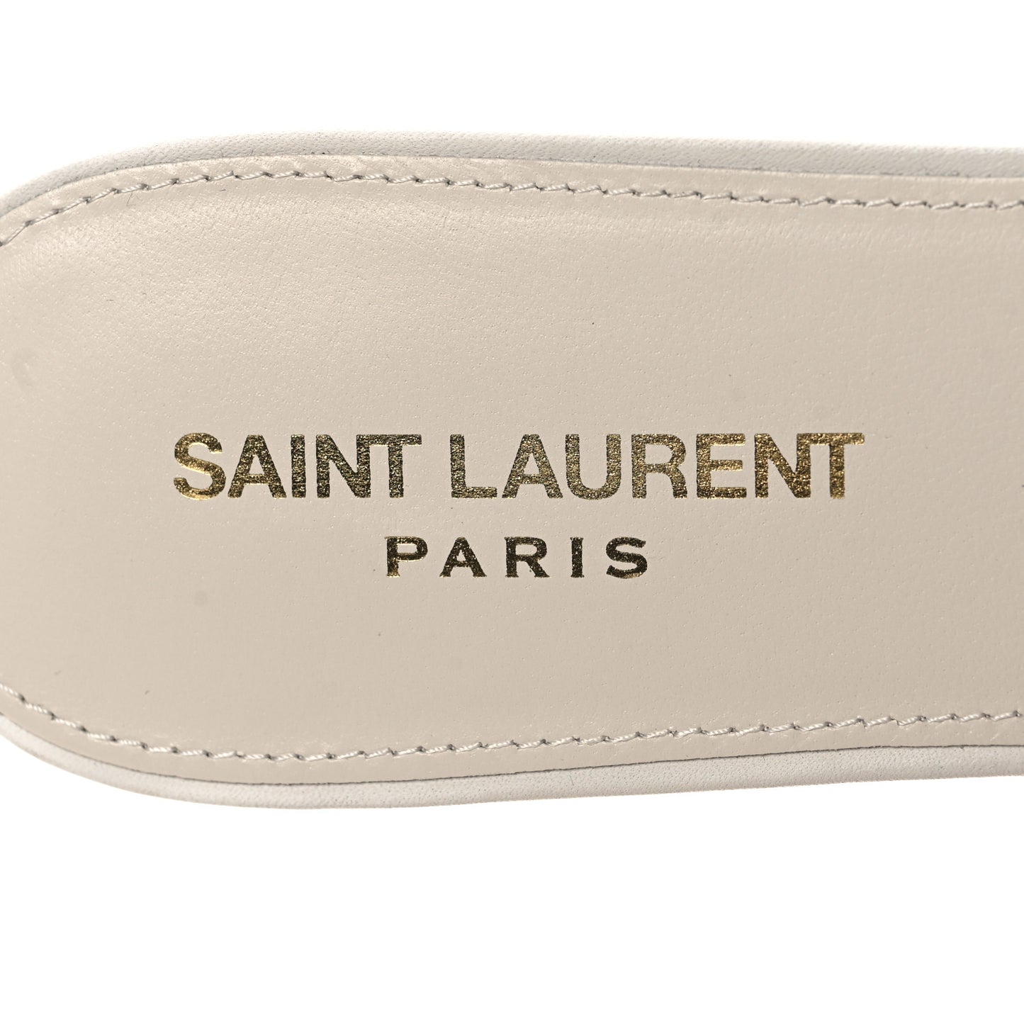 Calfskin Tribute 05 Slide Sandals 40 Porcellana
